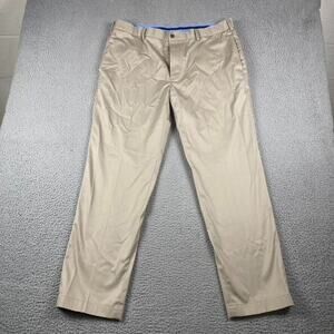 Brooks Brothers Lightweight Advantage Chino Clark Fit Pants Men's 40x32 Beige